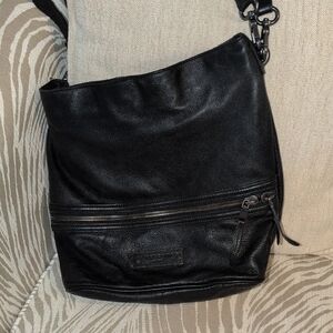 Liebeskind Black Textured Leather 2-way Bag - Berlin